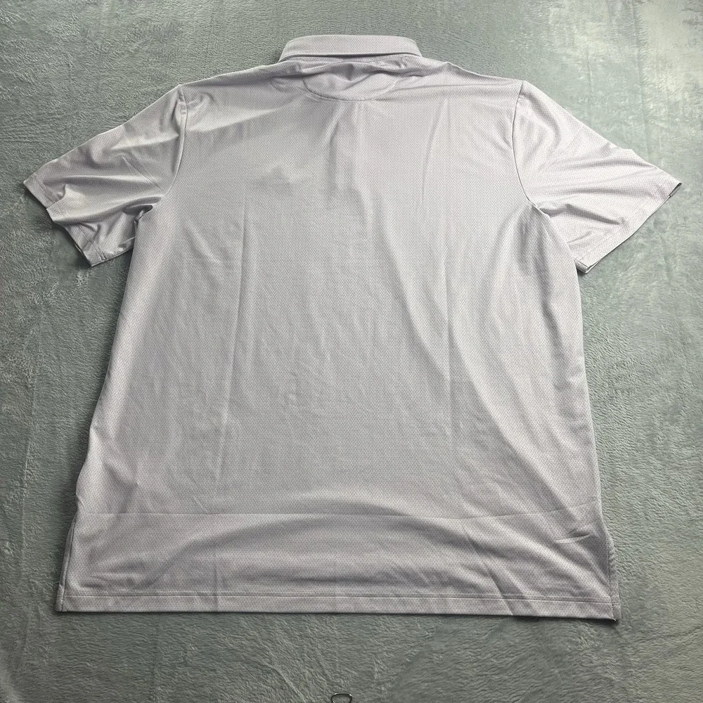 RLX‎ Ralph Lauren Polo Shirt Men XL Purple Geometric Short Sleeve Golf Stretch